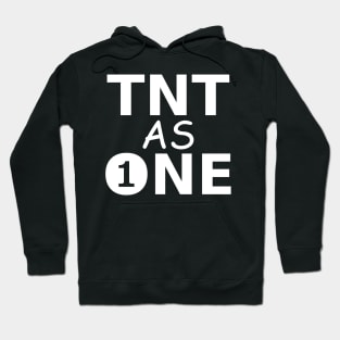 TNT As One White Text Hoodie